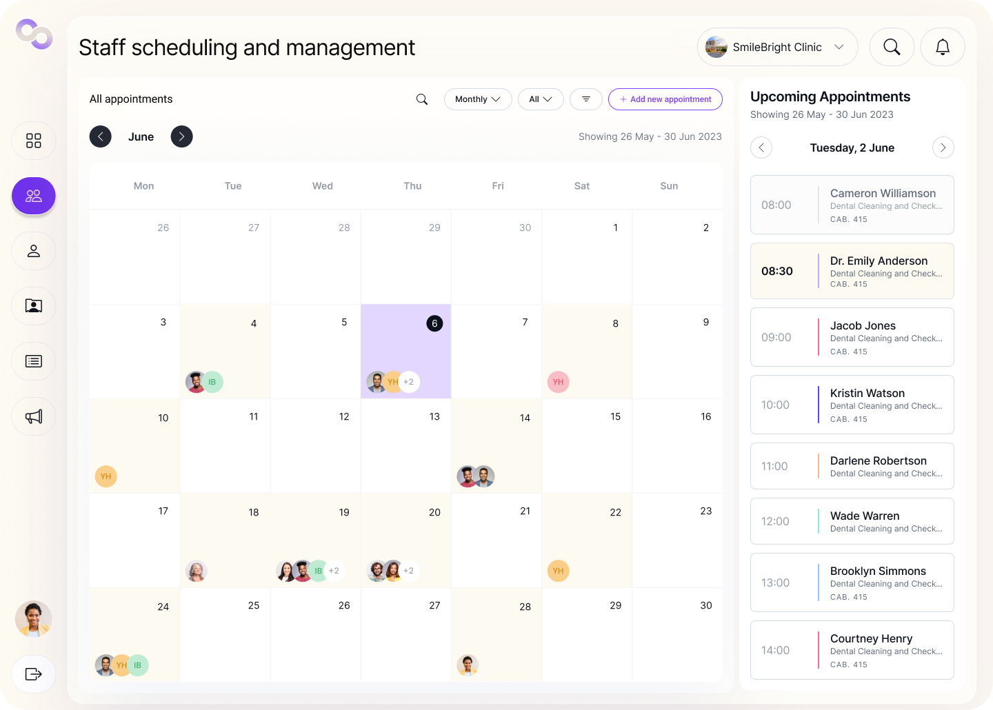 Gestion du personnel dans Ema